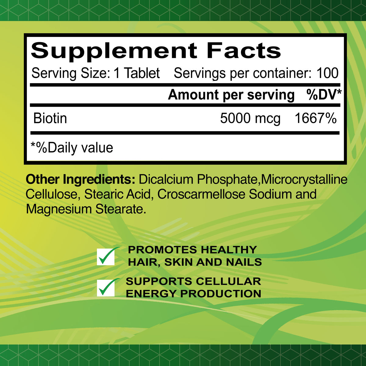 GNP BIOTIN 5000 MCG CAP 60