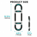Adjustable U-Shape Forearm Strength Trainer 60-100 Lbs Spring Resistance Chest & Tricep Exercise Equipment with Non-Slip Grips Portable Upper Body Fitness Gear for Men And Women