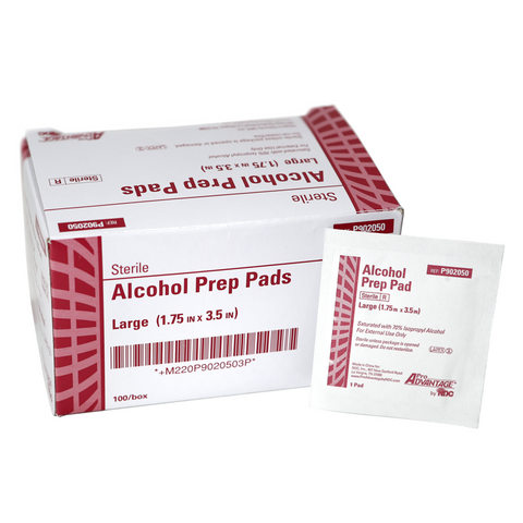 SURECOMFORT ALCOHOL PREP PADS 100CT