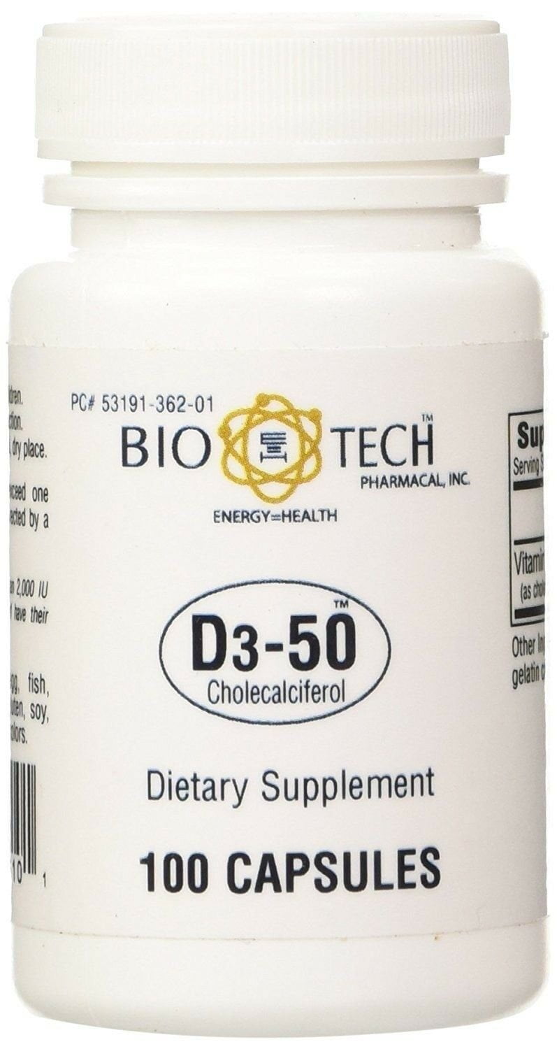 VIT D3 50000 IU CAPS 100CT BIO-TECH