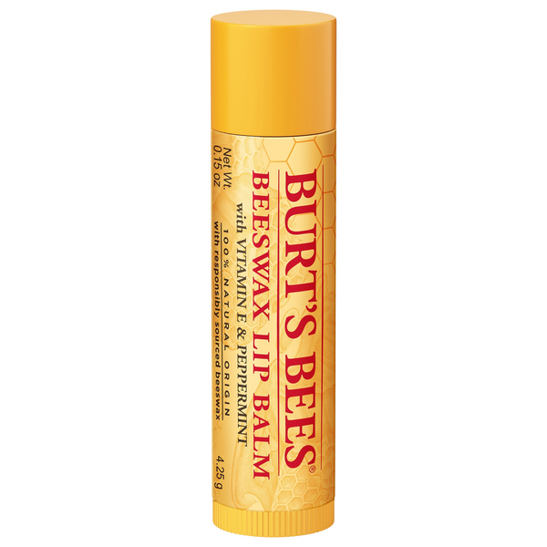 Burts Bees Lip Balm Beeswax Vitamin E & Peppermint (6in)