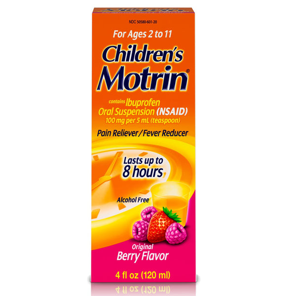 MOTRIN CHILD BERRY D/F LIQ 8OZ