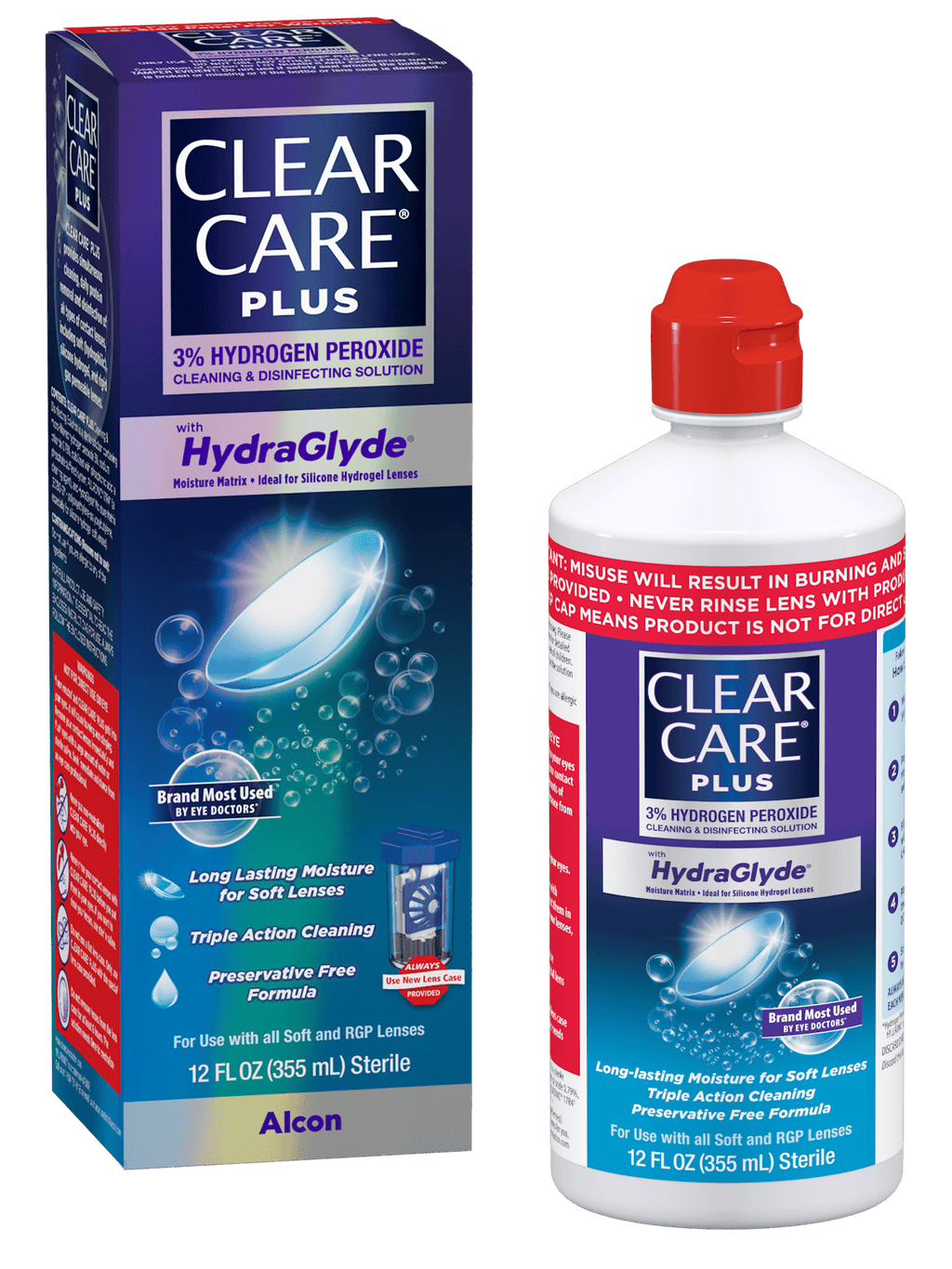 CLEAR CARE SL 2X12OZ TWIN PACK