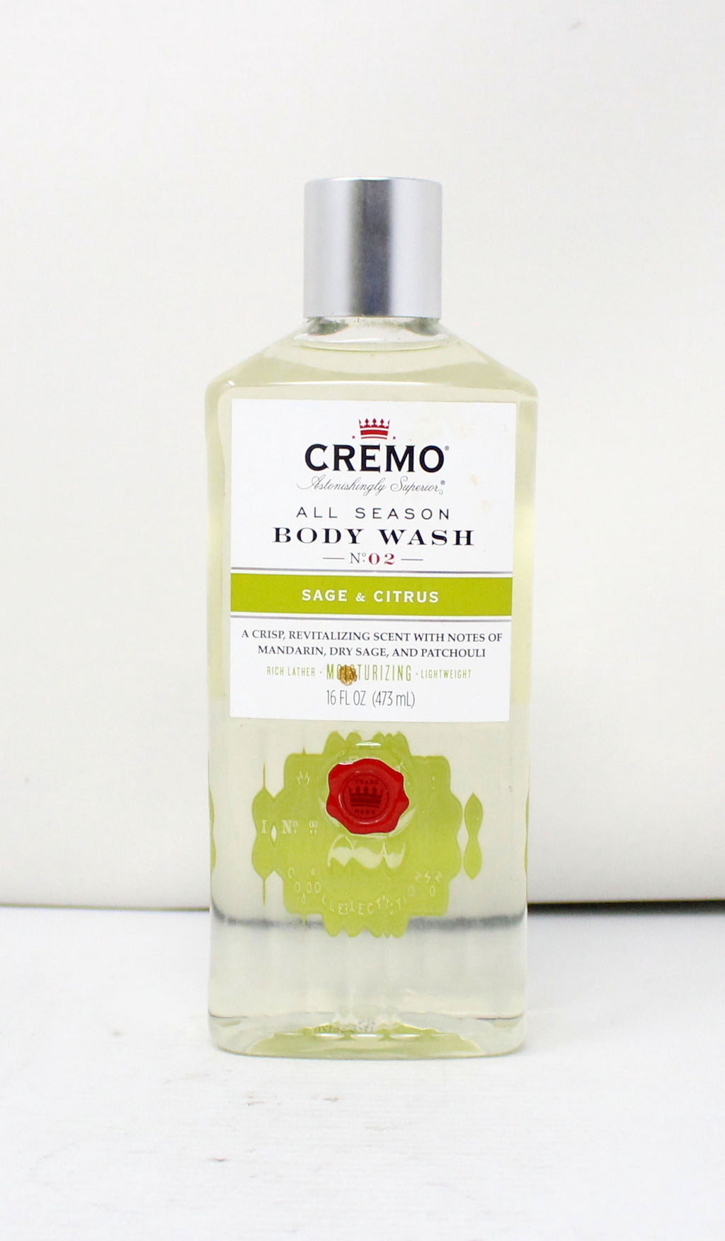CREMO BODY WASH SAGE CITRUS LIQ 16OZ