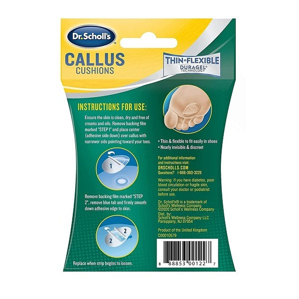 Dr. Scholls Callus Cushions Duragel 5 Count
