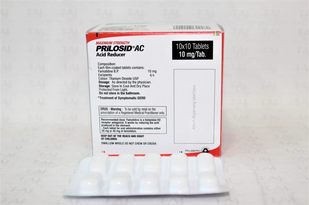 FAMOTIDINE TB 10MG 30 AC RDCR