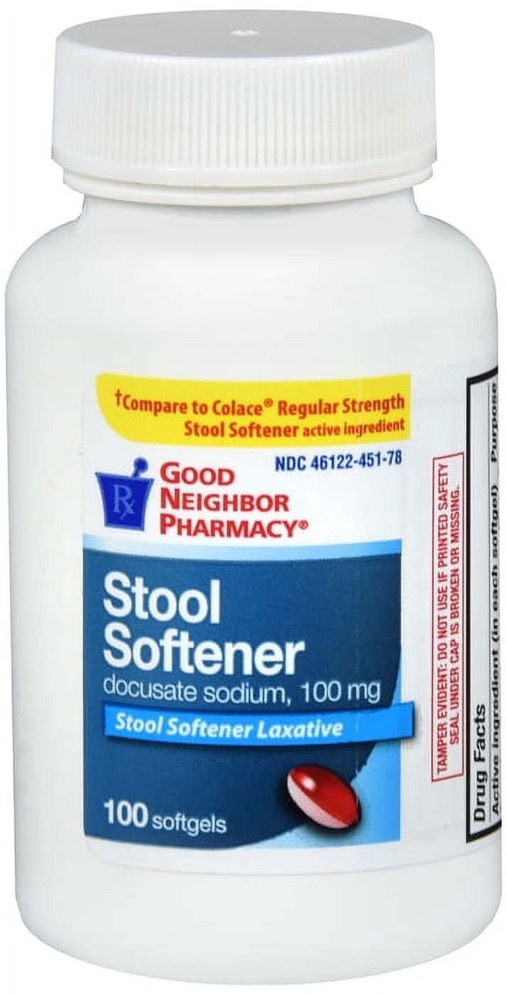GNP STOOL SOFT AND LAX 8.6MG TAB 100CT