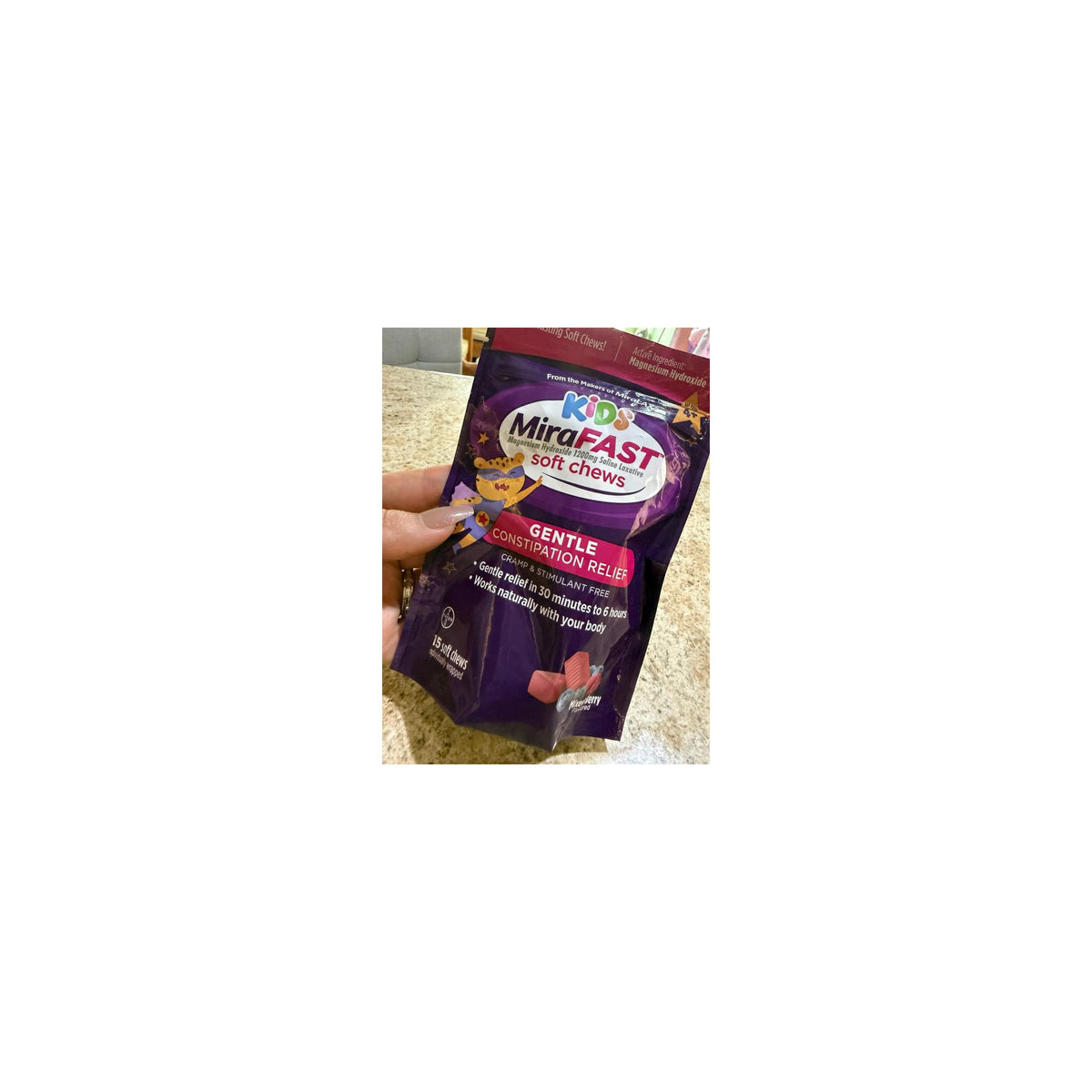 MIRAFAST KIDS MXD BRY SOFT CHEW PCH 15CT