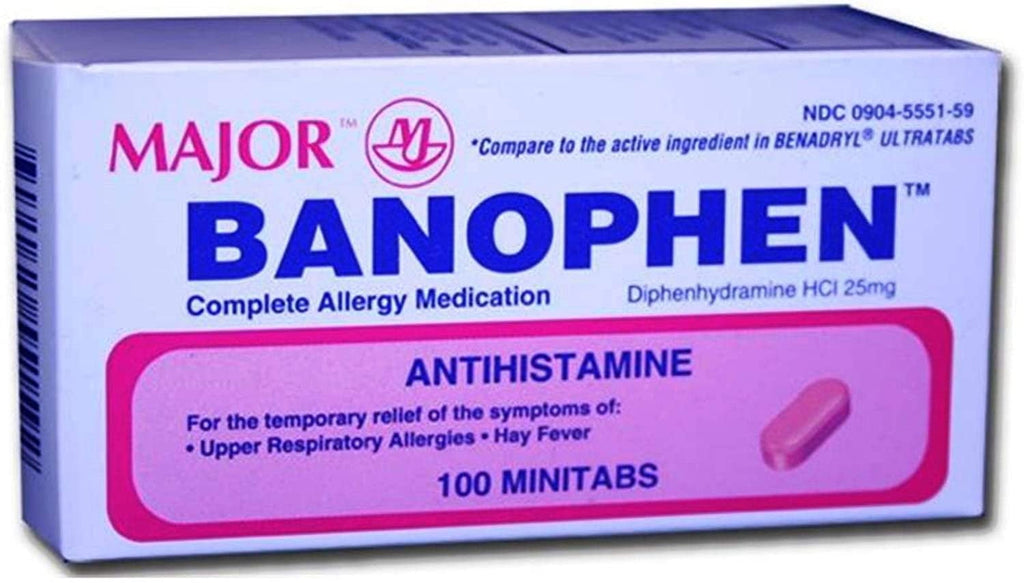 BANOPHEN TB 25MG 100 CPLT