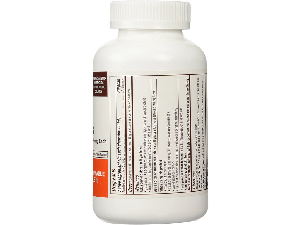 MECLIZINE 25 MG CHW 1000