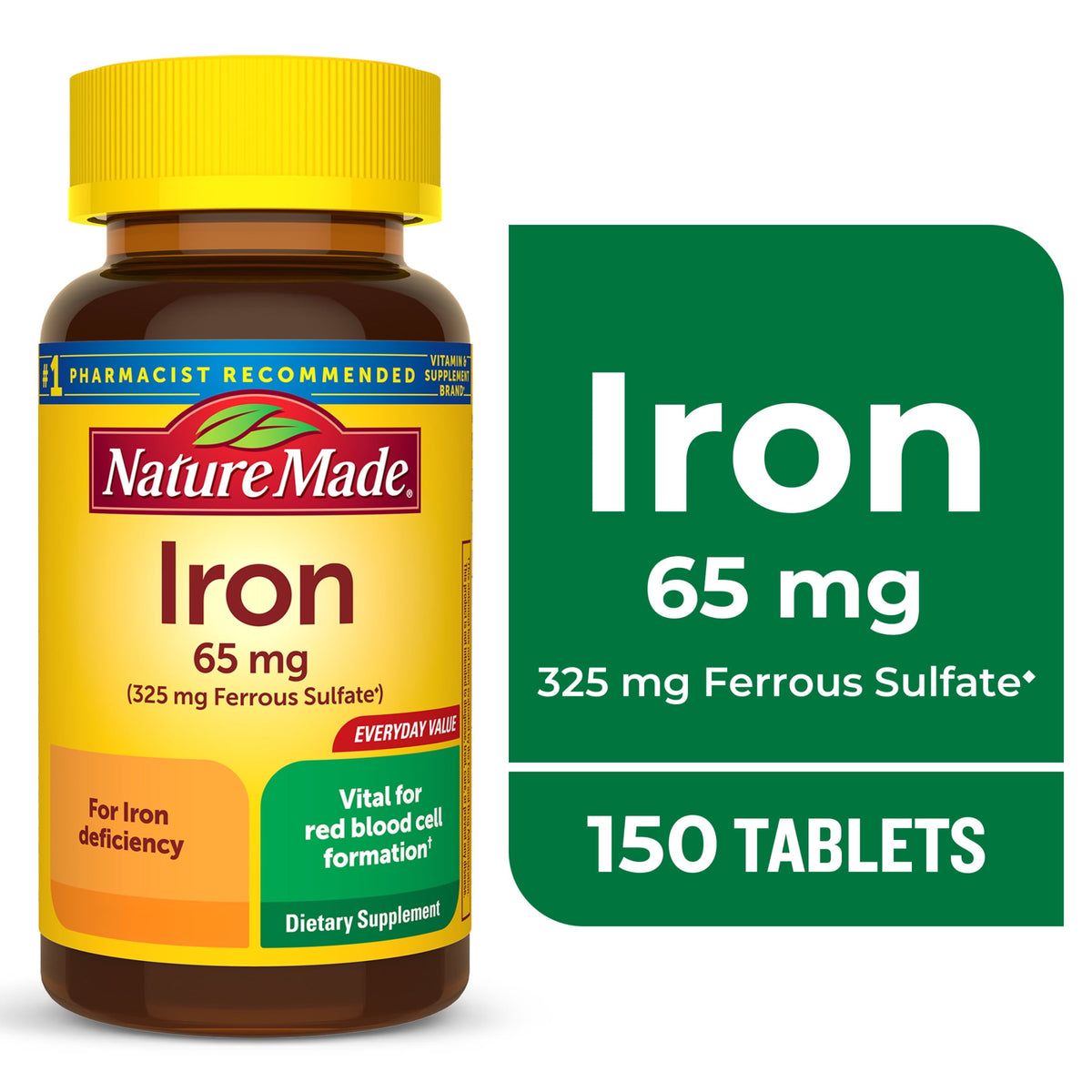 FERROUS SULFATE 325 MG TAB 100