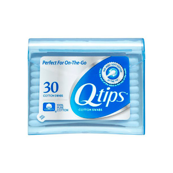 Q-Tips Cotton Swabs 30 Count Organic Cotton Purse Pack(9in)