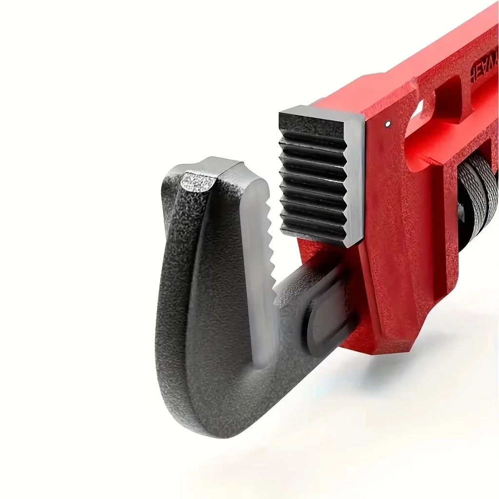Heavy Duty Adjustable Pipe Wrench Multi-function Large Opening Plumbing Wrench  Steel Pipe Tool for Home Motorcycle Maintenance