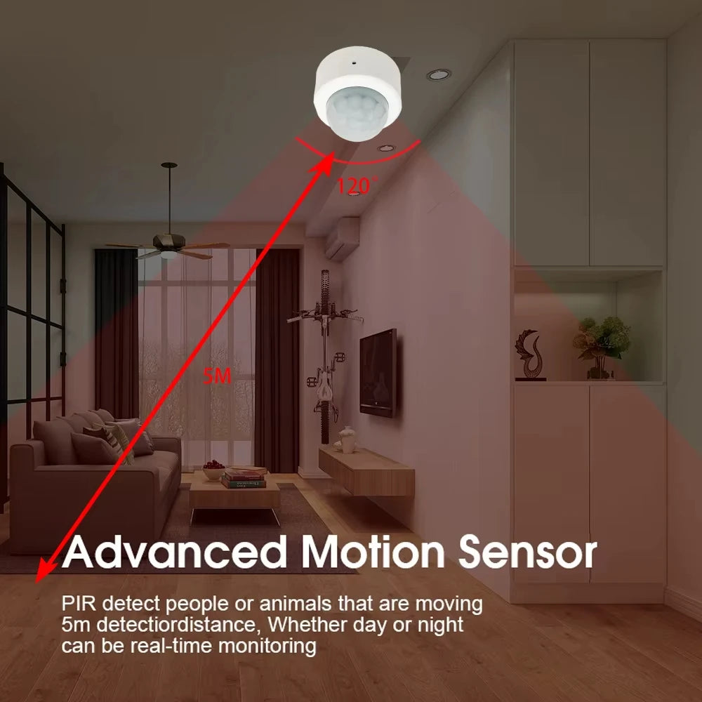 Zigbee 3.0 PIR Motion Sensor Mini Infrared Human Body Detector Security Alarm Tuya Smart Life Alexa Google Home Gateway Required