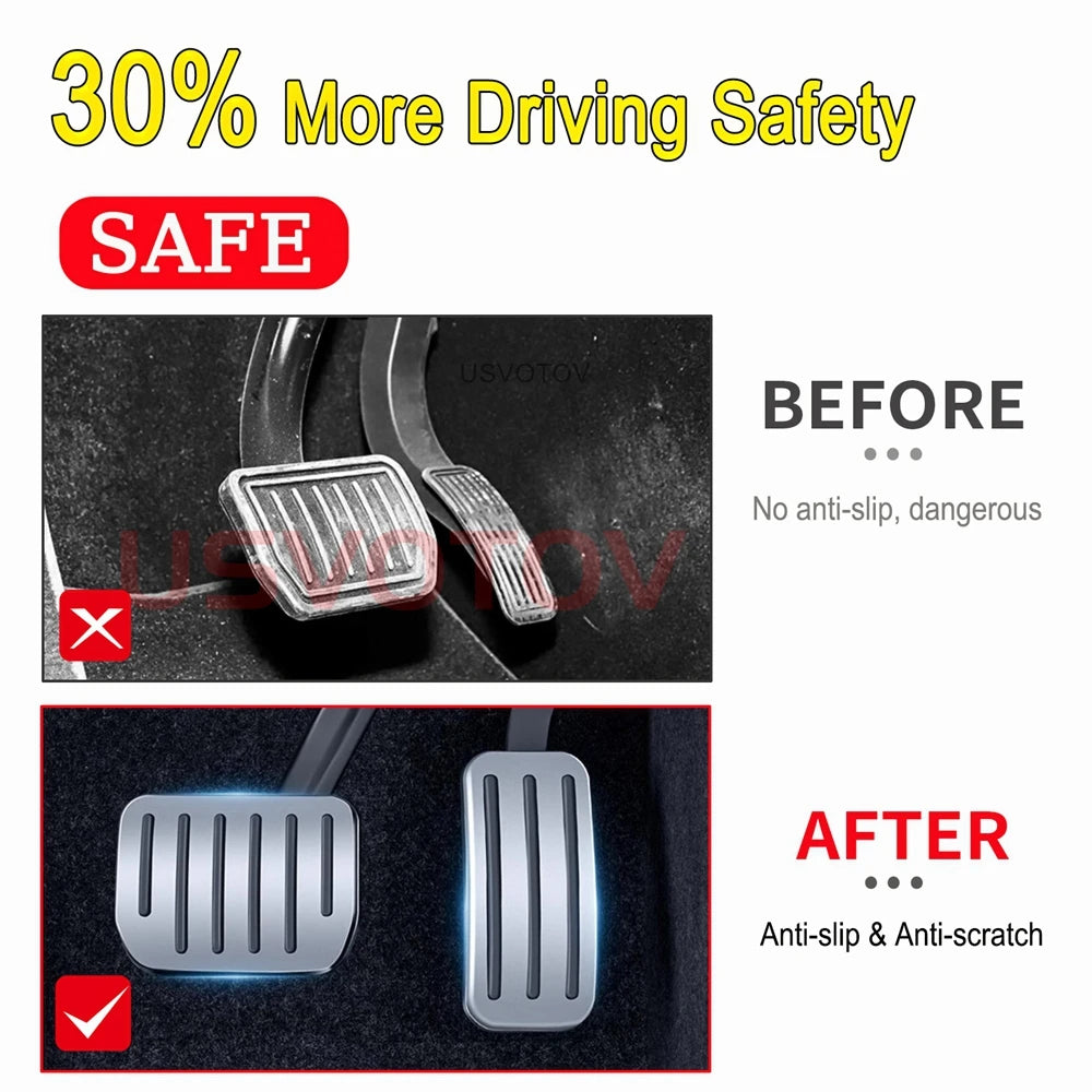 Performance Pedal Sets Accelerator Brake Pedals Cover for Tesla Model Y Juniper Model 3 2021-2026 Accessories Foot Pedal Pad Mat