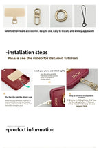 Fashion Women Phone Lanyard High‑Texture Decor Phone Chain Portable Anti‑Lost Mobile Strap for iPhone Smartphone