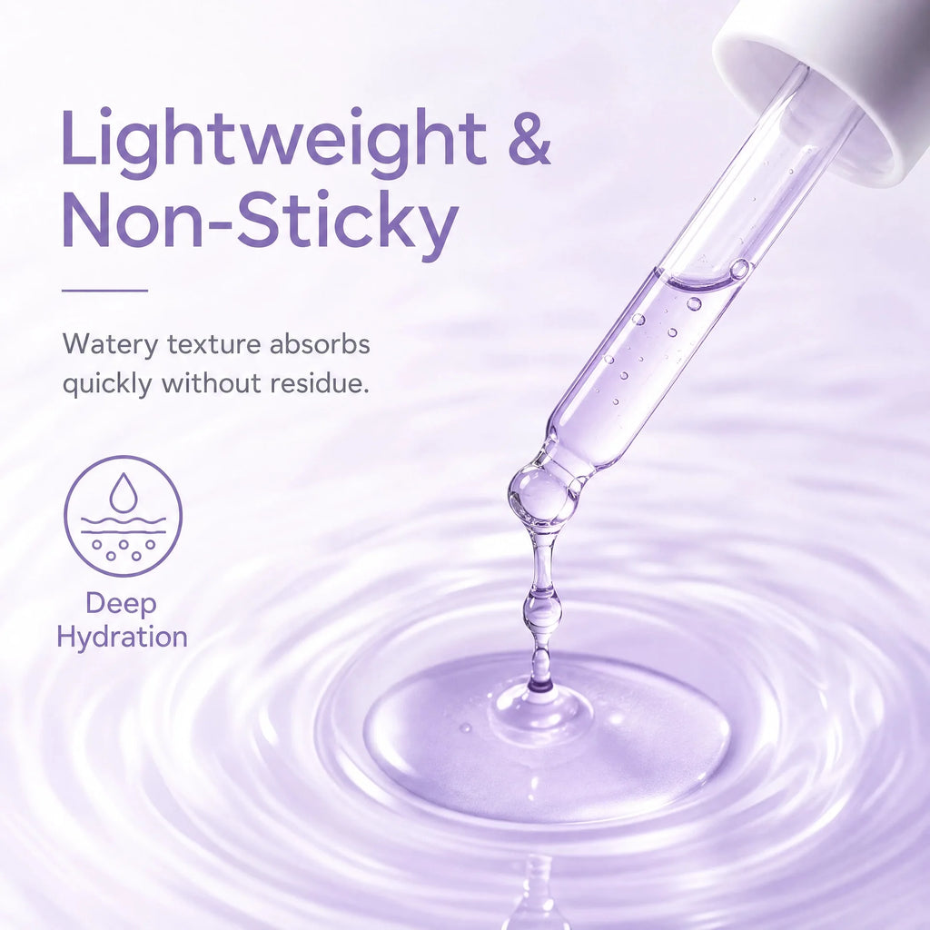 Purple Rice PDRN Serum Vegan Collagen Peptides for Pore Refining Skin Elasticity Niacinamide Glass Skin