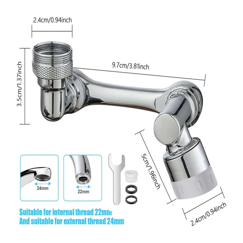 Mechanical arm faucet universal mechanical arm water nozzle rotating basin basin multifunctional rocker arm extension splash pro