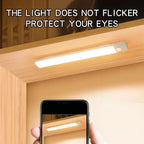 LED Motion Sensor Light Type C Rechargeable Light Wireless LED Night Light Cabinet Wardrobe Lamp Staircase Backlight For Kitchen