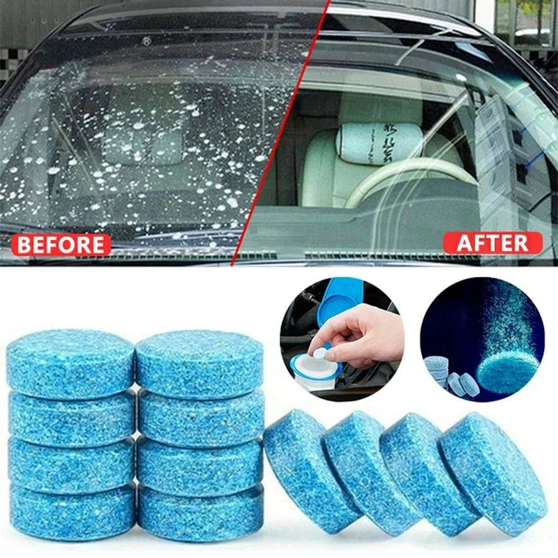 Auto Window Cleaning Detergent Care Tool Solid Wiper Fine Concentrated Effervescent Tablets Car Windshield Glass Cleaner