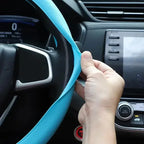 New car steering wheel cover anti slip silicone ice feeling ultra-thin washed all season universal steering wheel cover