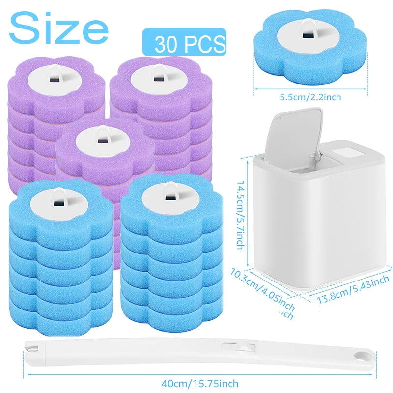 Toilet Brush One-Click Disposable Replacement Head Wall-mounted Auto Lid Opening Bathroom Cleaning Tool Wc Accessories
