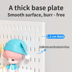 Home & Office Desktop Pegboard: Height-Adjustable Standing Storage Rack for Supplies, Also for Decorative Figurine Display