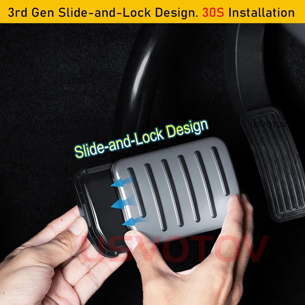 Performance Pedal Sets Accelerator Brake Pedals Cover for Tesla Model Y Juniper Model 3 2021-2026 Accessories Foot Pedal Pad Mat