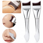 2Pcs Upgraded Crescent Design Foundation Makeup Brush Ultra-thin Smooth Application Liquid Mask Spatula Makeup Brush Beauty Tool