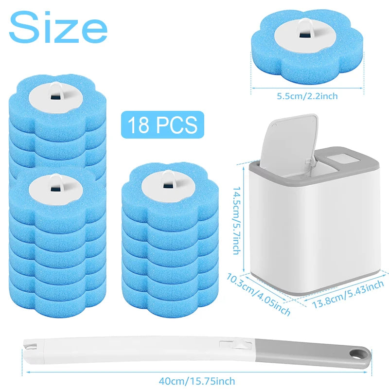Toilet Brush One-Click Disposable Replacement Head Wall-mounted Auto Lid Opening Bathroom Cleaning Tool Wc Accessories