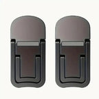 2PCS Mini Foldable Laptop Stand Portable Computer Keyboard Riser with 2 Adjustable Angles Self-Adhesive Invisible Notebook Stand