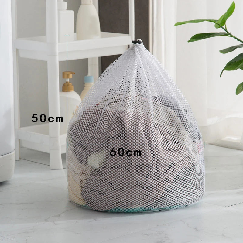 Fine Net Laundry Bag Clothing Care Washing Machines Dirty Laundry Basket Travel Shoes Mesh Bags Woman Bra Clothes Organizer