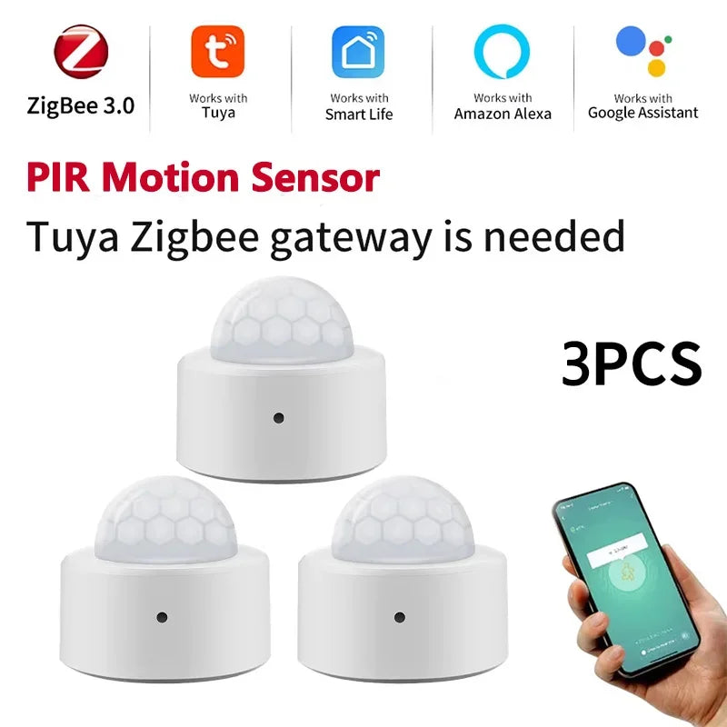 Zigbee 3.0 PIR Motion Sensor Mini Infrared Human Body Detector Security Alarm Tuya Smart Life Alexa Google Home Gateway Required
