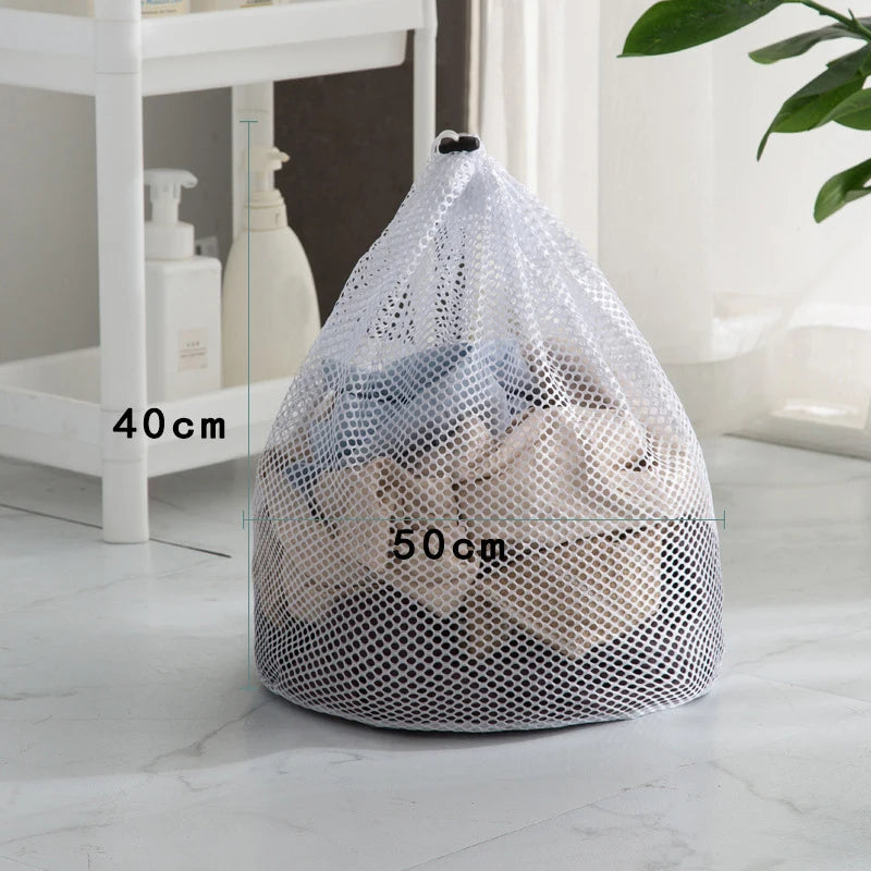 Fine Net Laundry Bag Clothing Care Washing Machines Dirty Laundry Basket Travel Shoes Mesh Bags Woman Bra Clothes Organizer