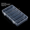 Transparent Data Cable Organizer Case Classification Dustproof Card Organizer with Lid Clutter Collection Box for Office Home