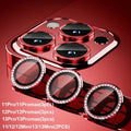 Glitter Diamond Rhinestone Camera Lens Protector for iPhone 17 18 Pro Max 16 16Pro 15 14 Plus 13 12 Mini 11 Air 17Pro 18Pro Max