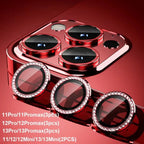 Glitter Diamond Rhinestone Camera Lens Protector for iPhone 17 18 Pro Max 16 16Pro 15 14 Plus 13 12 Mini 11 Air 17Pro 18Pro Max