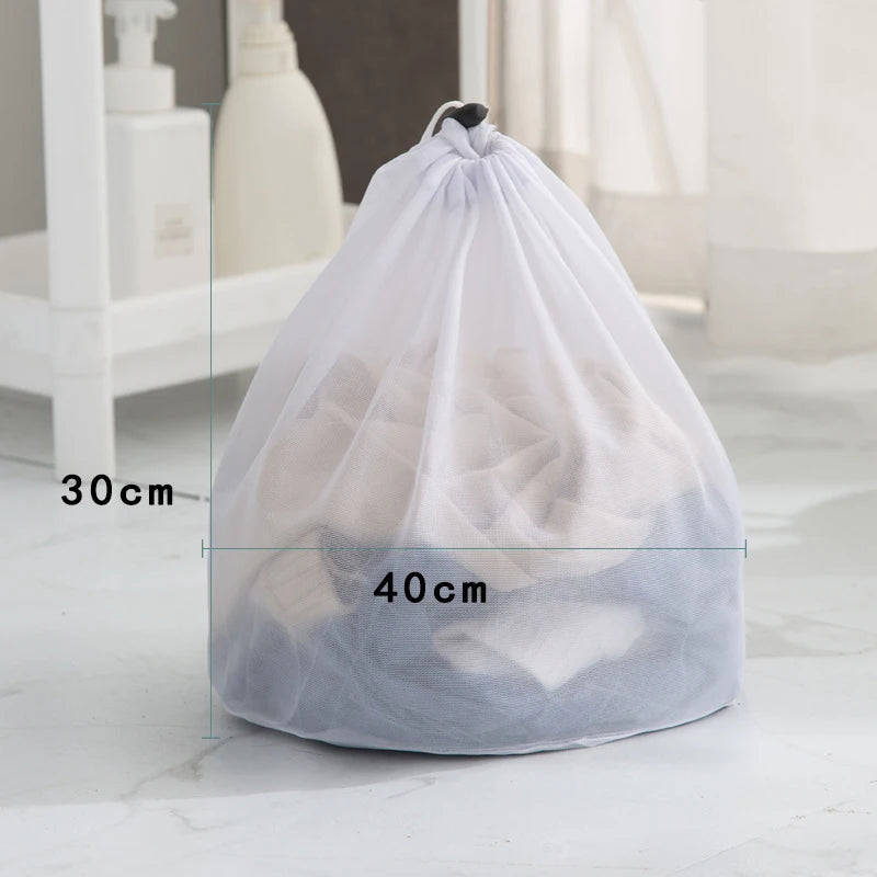 Fine Net Laundry Bag Clothing Care Washing Machines Dirty Laundry Basket Travel Shoes Mesh Bags Woman Bra Clothes Organizer