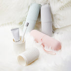 1Pc Portable Toothbrush Cup Bathroom Toothpaste Holder Storage Case Box Organizer Travel Toiletries Storage Cup New Creative 1Pc
