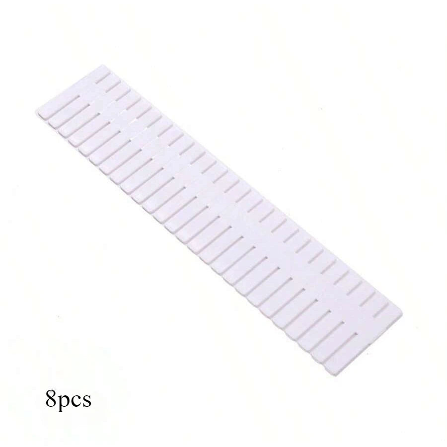 Adjustable Plastic Space separation tool Desk and Drawer Organizer Dividers PP Material Storage System for Office Dorm Home