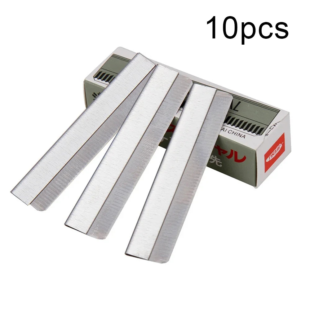 10Pcs Eyebrow Trimmer Blade Stainless Steel Eye Brow Knife Dermaplaning Blades Plucking Scraping Beauty Permanent Makeup Tools