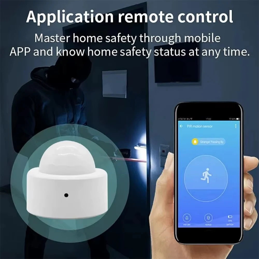Zigbee 3.0 PIR Motion Sensor Mini Infrared Human Body Detector Security Alarm Tuya Smart Life Alexa Google Home Gateway Required
