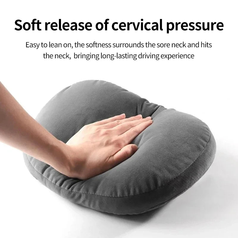 Automatic memory cotton protective pad for car seat headrests, suitable for head support of gaming chairs