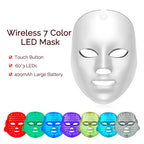 Wireless LED Mask 7 Color LED Face Mask Photon Skin Firming Anti Aging Rejuvenation Beauty Mask Machine