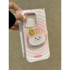 Korean INS Cute Cartoon Sushi For Magsafe Rotate Holder Finger Ring Stands For IPhone Google Universal Magnetic Bracket