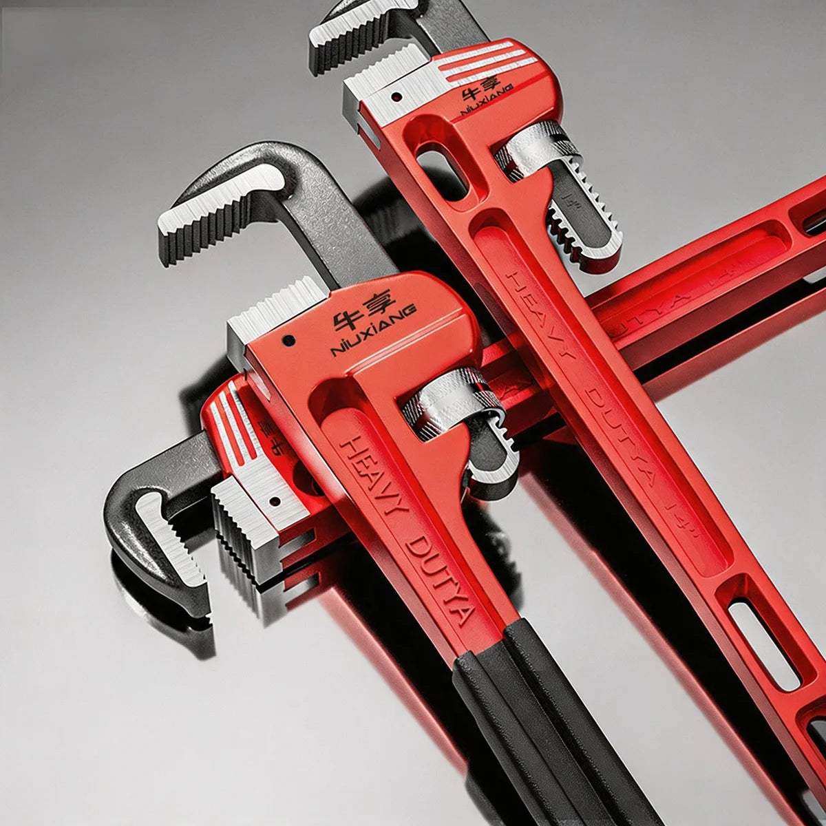 Heavy Duty Adjustable Pipe Wrench Multi-function Large Opening Plumbing Wrench  Steel Pipe Tool for Home Motorcycle Maintenance