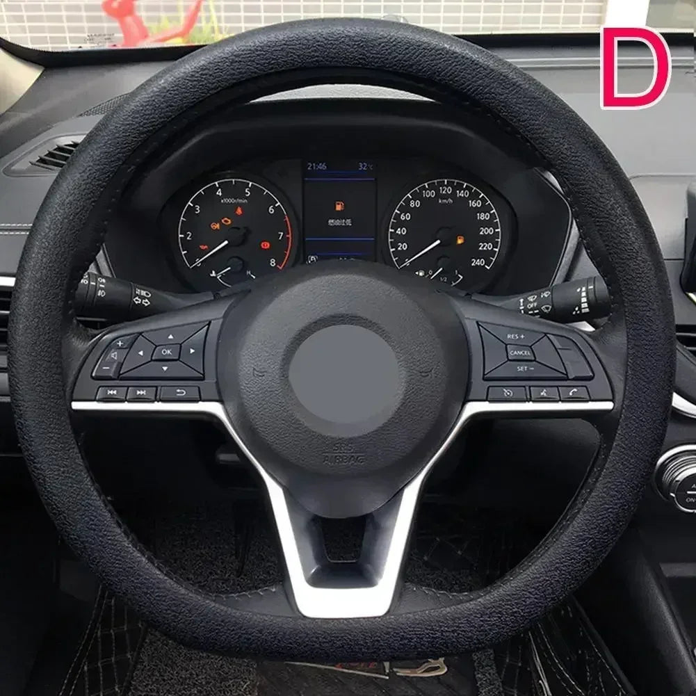 New car steering wheel cover anti slip silicone ice feeling ultra-thin washed all season universal steering wheel cover
