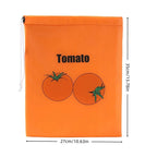 1pc Fruit Vegetables Storage Bag Drawstring Bag for Refrigerator Freshness Travel Storage Insulated Aluminum Film Bag