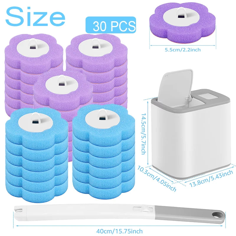 Toilet Brush One-Click Disposable Replacement Head Wall-mounted Auto Lid Opening Bathroom Cleaning Tool Wc Accessories