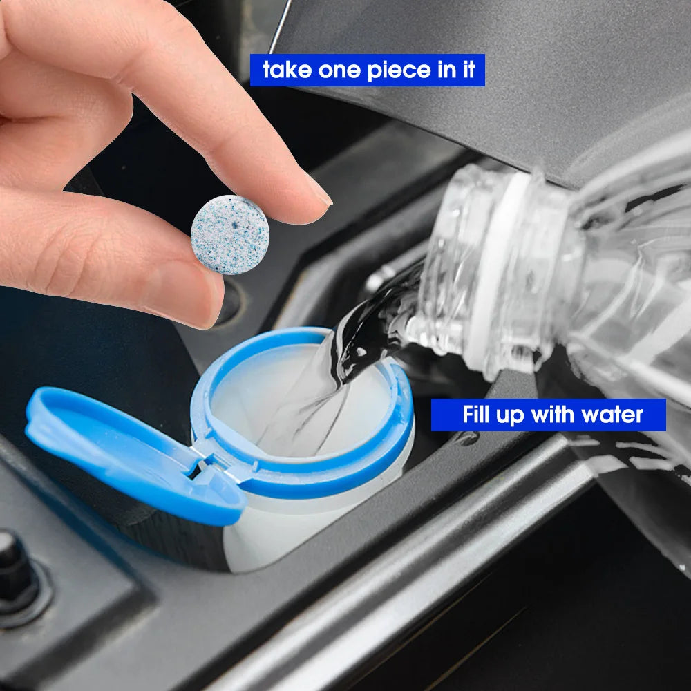 Auto Window Cleaning Detergent Care Tool Solid Wiper Fine Concentrated Effervescent Tablets Car Windshield Glass Cleaner